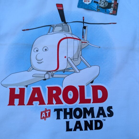 Harold the Helicopter Kids' White T-Shirt – Fly into Fun with Thomas & Friends - Picture 3 of 5